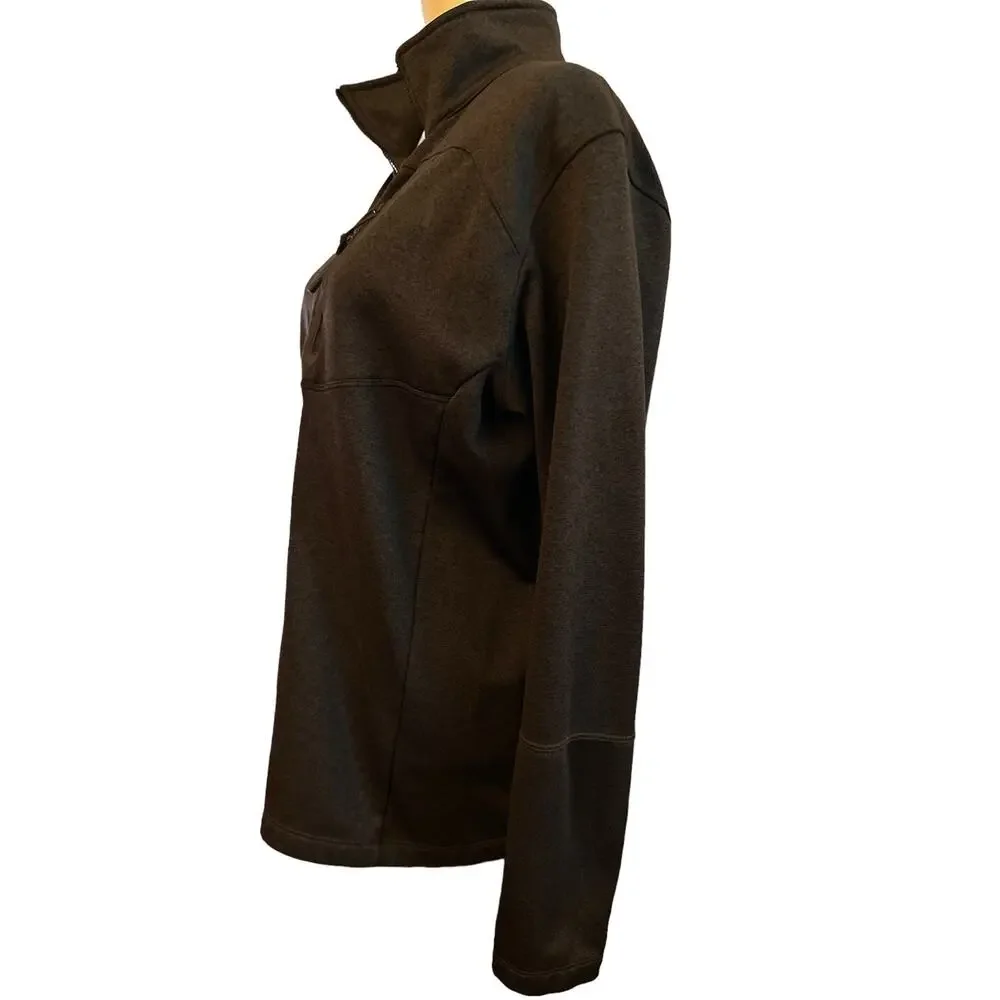 The North Face 1/2 zip jacket . black size large .,